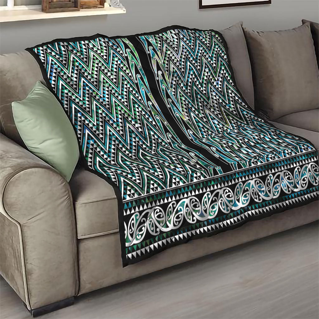 New Zealand Maori Niho Taniwha Quilt Papua Shell - Mangopare Puhoro Pattern