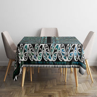 New Zealand Maori Niho Taniwha Tablecloth Papua Shell - Mangopare Puhoro Pattern
