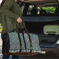 New Zealand Maori Niho Taniwha Travel Bag Papua Shell - Mangopare Puhoro Pattern