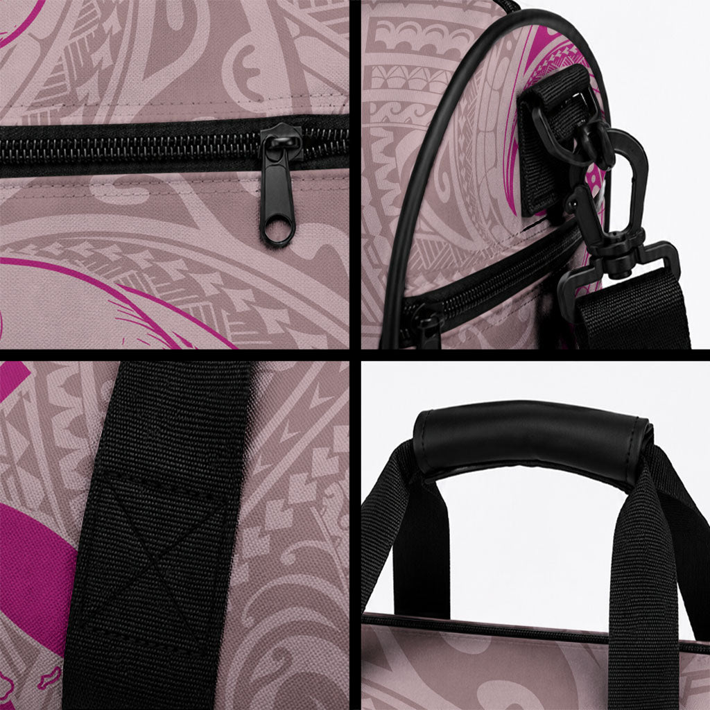 Hawaii Monk Seal and Map Duffle Bag Polynesian Kanaka Maoli Pink Vibe LT9 - Polynesian Pride