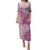 Hawaii Monk Seal and Map Family Matching Puletasi and Hawaiian Shirt Polynesian Kanaka Maoli Pink Vibe