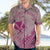 Hawaii Monk Seal and Map Hawaiian Shirt Polynesian Kanaka Maoli Pink Vibe