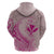 Hawaii Monk Seal and Map Hoodie Polynesian Kanaka Maoli Pink Vibe