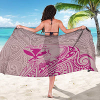 Hawaii Monk Seal and Map Sarong Polynesian Kanaka Maoli Pink Vibe