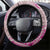 Hawaii Monk Seal and Map Steering Wheel Cover Polynesian Kanaka Maoli Pink Vibe