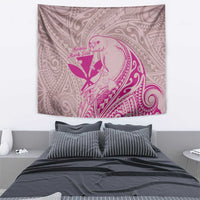 Hawaii Monk Seal and Map Tapestry Polynesian Kanaka Maoli Pink Vibe