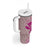 Hawaii Monk Seal and Map Tumbler With Handle Polynesian Kanaka Maoli Pink Vibe