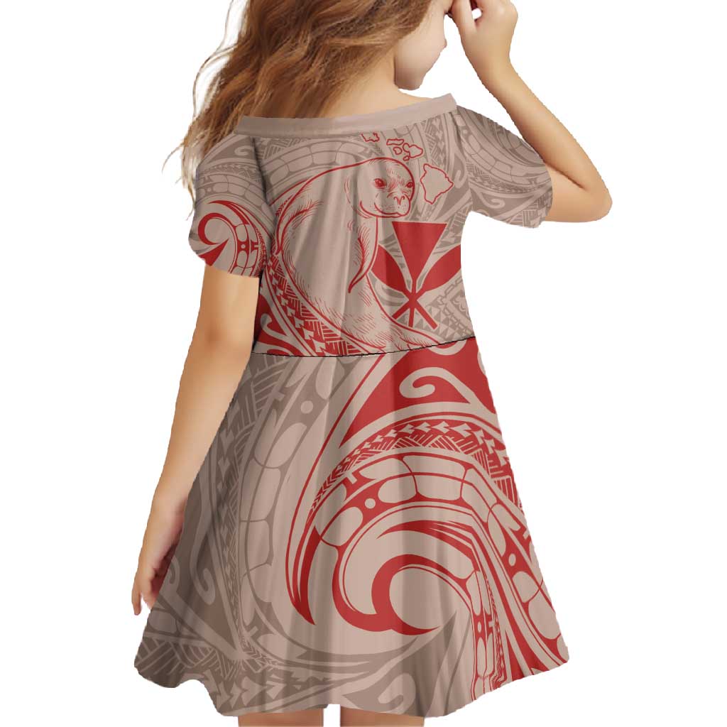 Hawaii Monk Seal and Map Family Matching Tank Maxi Dress and Hawaiian Shirt Polynesian Kanaka Maoli Red Vibe