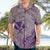 Hawaii Monk Seal and Map Hawaiian Shirt Polynesian Kanaka Maoli Violet Vibe