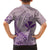 Hawaii Monk Seal and Map Hawaiian Shirt Polynesian Kanaka Maoli Violet Vibe