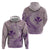 Hawaii Monk Seal and Map Hoodie Polynesian Kanaka Maoli Violet Vibe