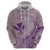 Hawaii Monk Seal and Map Hoodie Polynesian Kanaka Maoli Violet Vibe