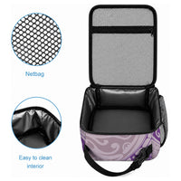 Hawaii Monk Seal and Map Lunch Bag Polynesian Kanaka Maoli Violet Vibe LT9 - Polynesian Pride