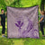 Hawaii Monk Seal and Map Quilt Polynesian Kanaka Maoli Violet Vibe