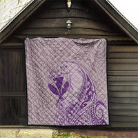 Hawaii Monk Seal and Map Quilt Polynesian Kanaka Maoli Violet Vibe