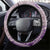 Hawaii Monk Seal and Map Steering Wheel Cover Polynesian Kanaka Maoli Violet Vibe