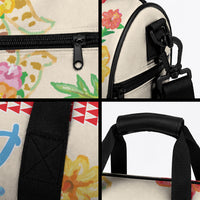 Kawaii Turtle Duffle Bag Aloha Hibiscus Flowers LT9 - Polynesian Pride