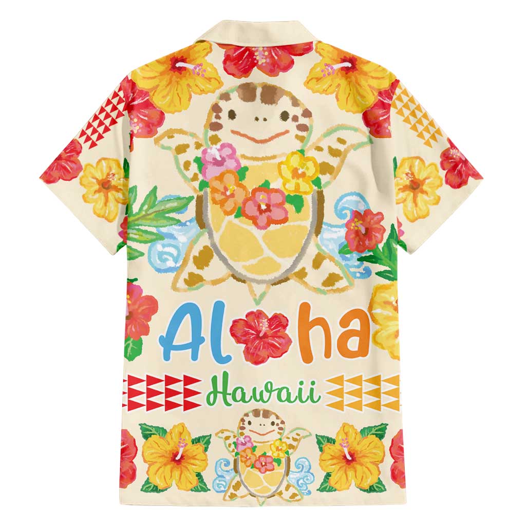 Kawaii Turtle Family Matching Summer Maxi Dress and Hawaiian Shirt Aloha Hibiscus Flowers LT9 - Polynesian Pride