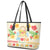 Kawaii Turtle Leather Tote Bag Aloha Hibiscus Flowers