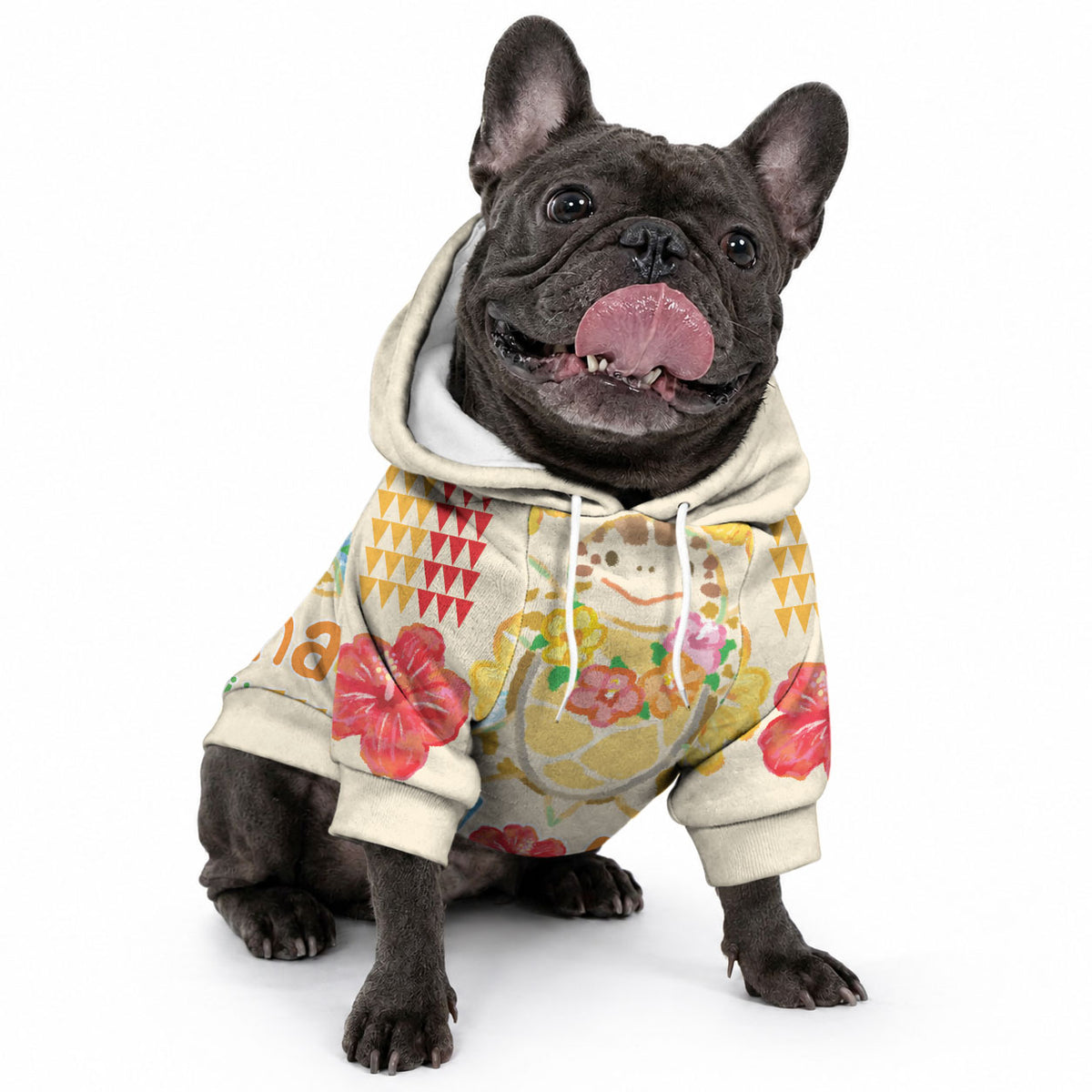 Kawaii Turtle Pet Hoodie Aloha Hibiscus Flowers LT9 - Polynesian Pride