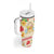 Kawaii Turtle Tumbler With Handle Aloha Hibiscus Flowers