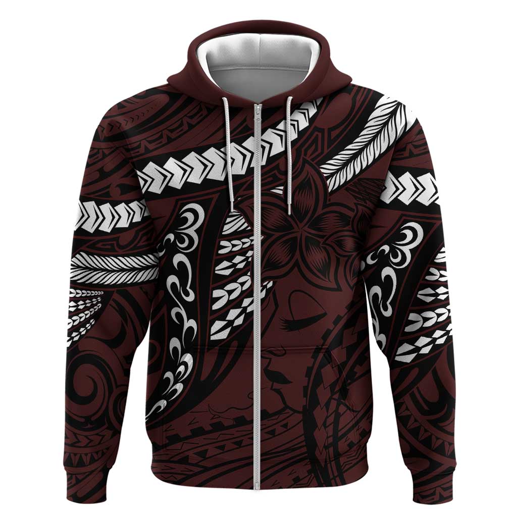 Polynesian Girl Tribal Tattoo Hoodie Oxbood Vibe