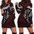 Polynesian Girl Tribal Tattoo Hoodie Dress Oxbood Vibe