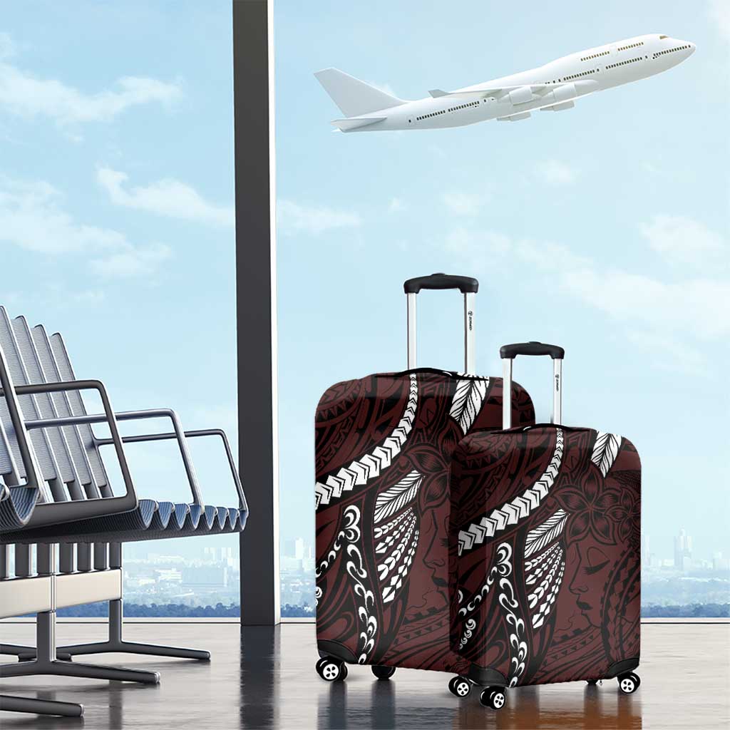 Polynesian Girl Tribal Tattoo Luggage Cover Oxbood Vibe