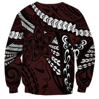Polynesian Girl Tribal Tattoo Sweatshirt Oxbood Vibe