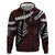 Polynesian Girl Tribal Tattoo Zip Hoodie Oxbood Vibe