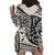 Polynesian Girl Tribal Tattoo Hoodie Dress Beige Vibe