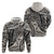 Polynesian Girl Tribal Tattoo Zip Hoodie Beige Vibe
