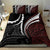 Polynesian Oxblood Line Art Tribal Tattoo Bedding Set