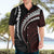 Polynesian Oxblood Line Art Tribal Tattoo Hawaiian Shirt