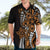 Polynesian Plumeria Floral Tattoo Pattern Hawaiian Shirt Gold Style