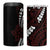 Polynesian Plumeria Floral Tattoo Pattern 4 in 1 Can Cooler Tumbler Oxblood Style