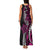 Polynesian Plumeria Floral Tattoo Pattern Family Matching Tank Maxi Dress and Hawaiian Shirt Pink Style