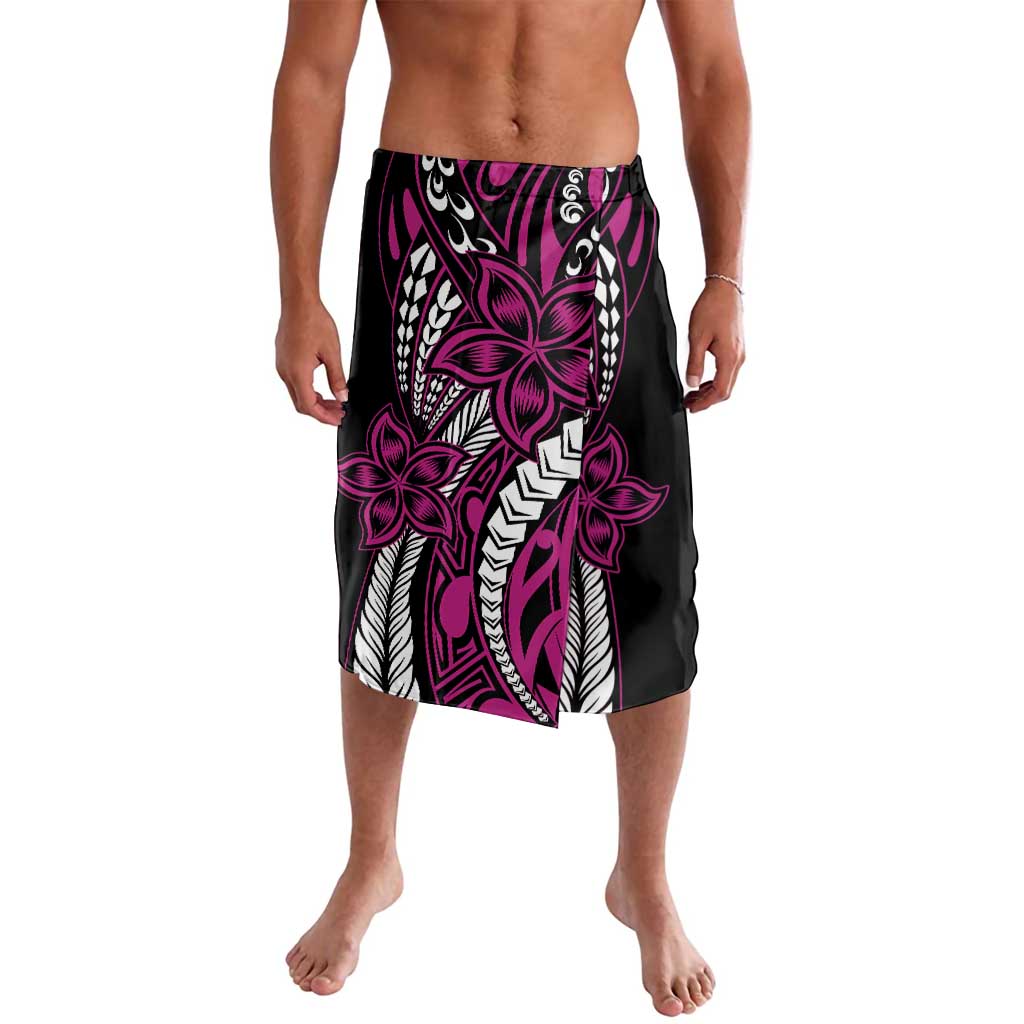 Polynesian Plumeria Floral Tattoo Pattern Lavalava Pink Style