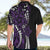 Polynesian Plumeria Floral Tattoo Pattern Hawaiian Shirt Purple Style