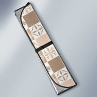 Hawaiian Palaka Quilt Pattern Auto Sun Shade Hawaii Culture Bird of Paradise Exotic Motif - Polynesian Pride