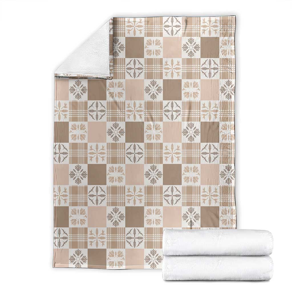 Hawaiian Palaka Quilt Pattern Blanket Hawaii Culture Bird of Paradise Exotic Motif - Polynesian Pride