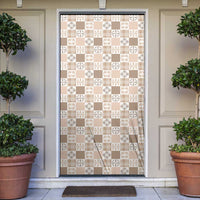 Hawaiian Palaka Quilt Pattern Door Cover Hawaii Culture Bird of Paradise Exotic Motif - Polynesian Pride