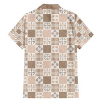 Hawaiian Palaka Quilt Pattern Family Matching Summer Maxi Dress and Hawaiian Shirt Hawaii Culture Bird of Paradise Exotic Motif LT9 - Polynesian Pride