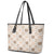 Hawaiian Palaka Quilt Pattern Leather Tote Bag Hawaii Culture Bird of Paradise Exotic Motif - Polynesian Pride