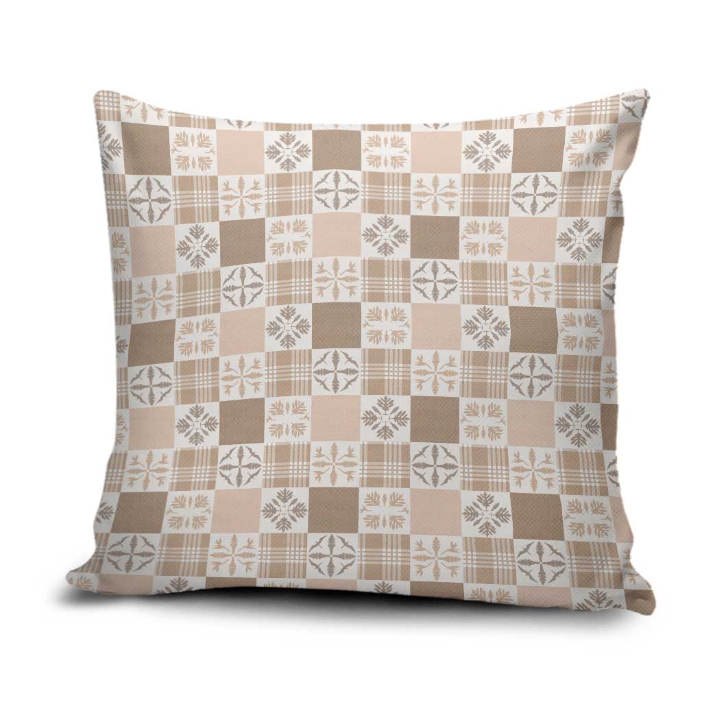 Hawaiian Palaka Quilt Pattern Pillow Cover Hawaii Culture Bird of Paradise Exotic Motif - Polynesian Pride