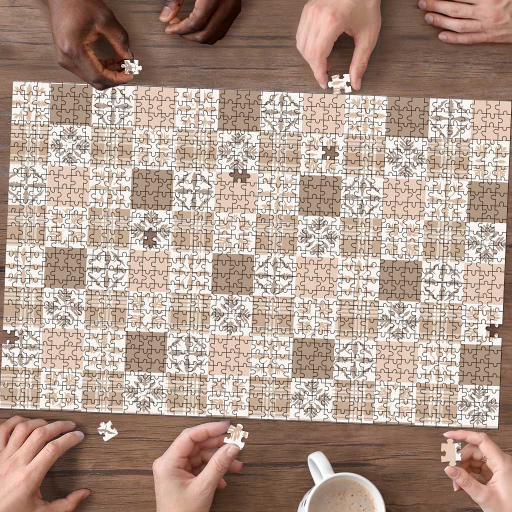 Hawaiian Palaka Quilt Pattern Puzzle Hawaii Culture Bird of Paradise Exotic Motif - Polynesian Pride