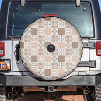 Hawaiian Palaka Quilt Pattern Spare Tire Cover Hawaii Culture Bird of Paradise Exotic Motif - Polynesian Pride