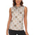 Hawaiian Palaka Quilt Pattern Women Sleeveless Polo Shirt Hawaii Culture Bird of Paradise Exotic Motif - Polynesian Pride