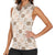 Hawaiian Palaka Quilt Pattern Women Sleeveless Polo Shirt Hawaii Culture Bird of Paradise Exotic Motif - Polynesian Pride