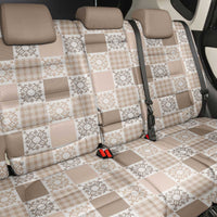 Hawaiian Palaka Quilt Pattern Back Car Seat Cover Hawaii Culture Honu Turtle - Polynesian Pride